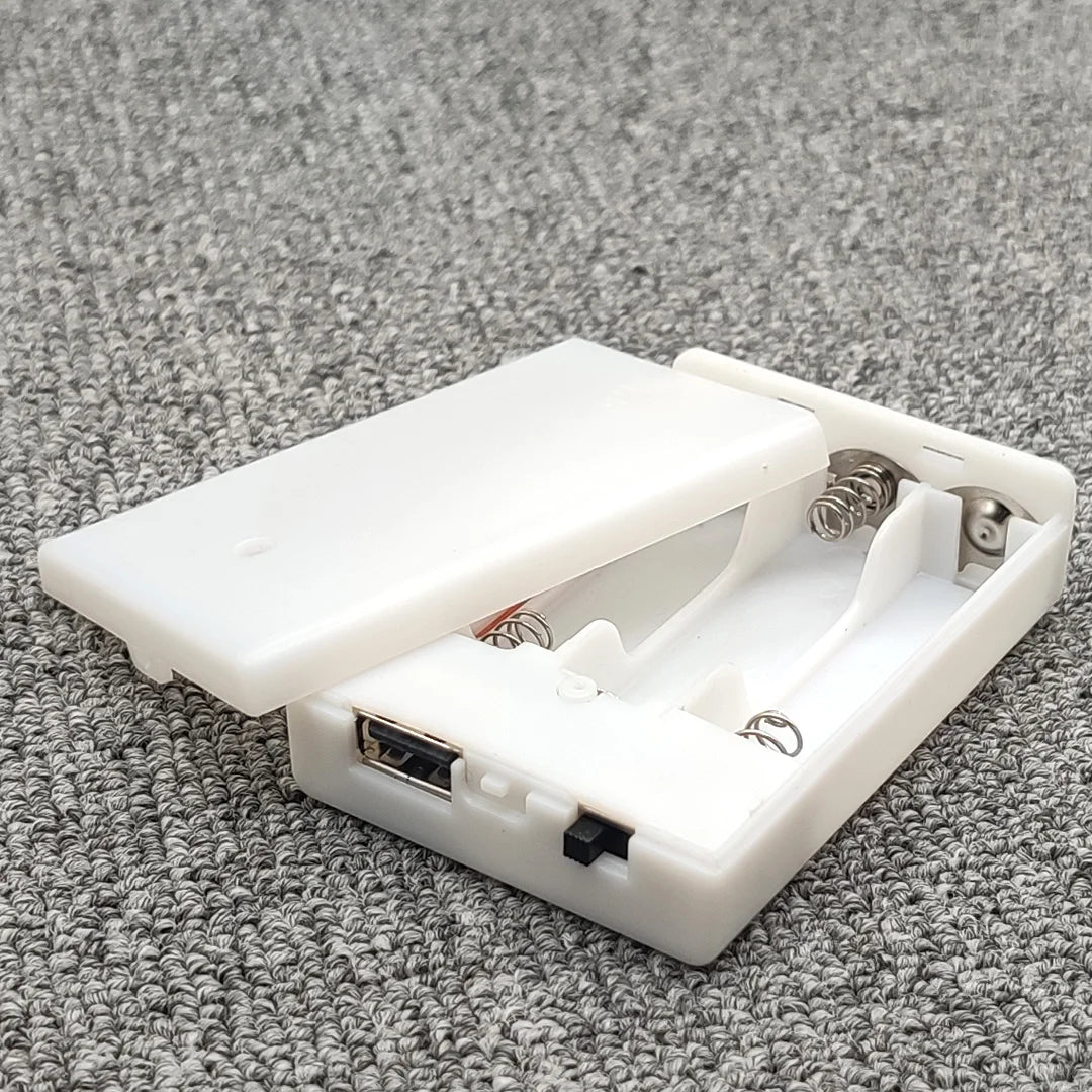 3x AA Battery Holder Case with Switch & USB Interface – 4.5V Portable Battery Box for DIY Electronics Power Supply