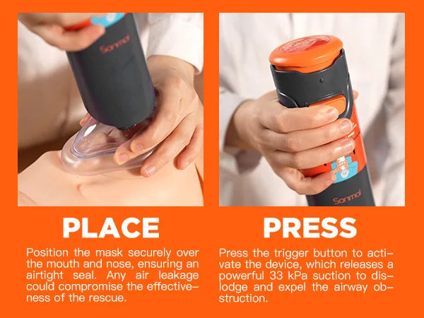 Auto First Aid Choking Rescue Device – Portable CPR Emergency Machine for Adults & Children, Travel & Home Use