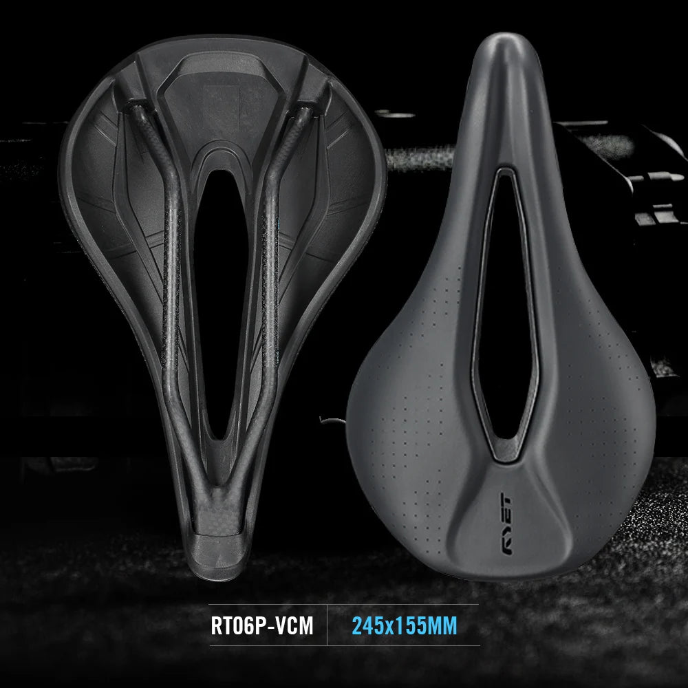 RYET Carbon 3D Printed Bike Saddle - 145/155mm Lightweight Cycling Seat for Road, MTB, Gravel & Triathlon Bikes