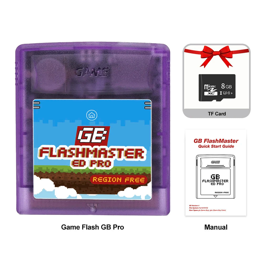 GB Game Card 1000-in-1 for Gameboy, GBC & SP – OS V4 with 8GB TF Card for Game Consoles