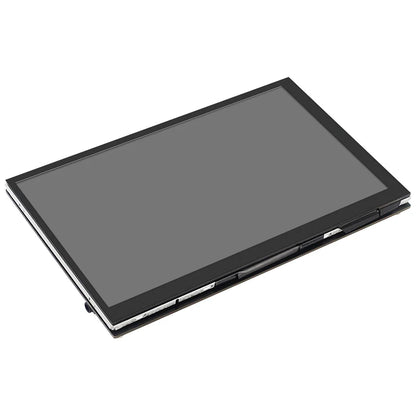 7 Inch Portable IPS Touch Screen Display – 1024x600 Monitor with Optional Speakers for Raspberry Pi 5/4B/3B+, Laptop, PC