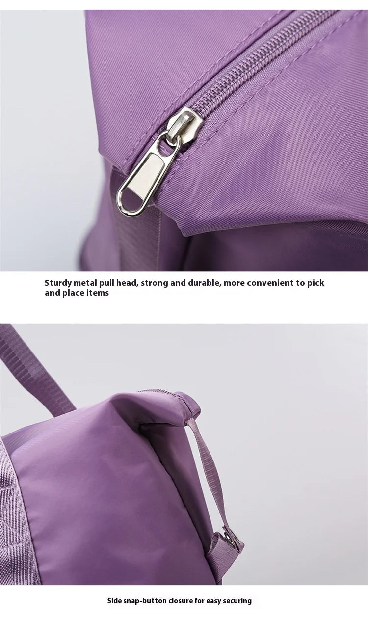Oxford Cloth Large Travel Bag — Dry & Wet Separation, Detachable Universal Wheel Luggage
