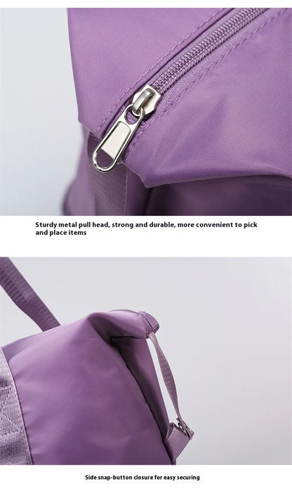 Oxford Cloth Large Travel Bag — Dry & Wet Separation, Detachable Universal Wheel Luggage