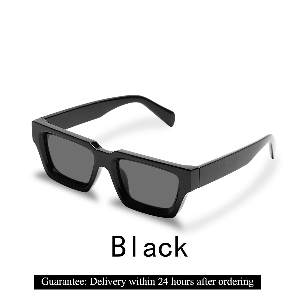 Ruiao 2024 Luxury Premium Designer Sunglasses – Black Square Shades for Men & Women
