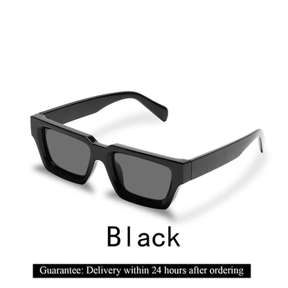 Ruiao 2024 Luxury Premium Designer Sunglasses – Black Square Shades for Men & Women