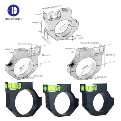 Discovery Rifle Scope Bubble Level – Spirit Level for 25.4mm, 30mm, 34mm Airgun & Airsoft Tube Mounts