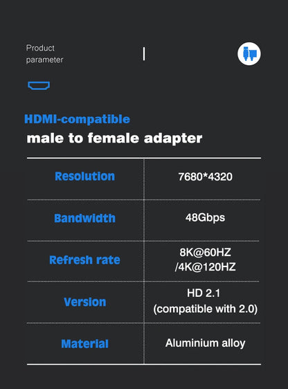 HDMI-Compatible Cable Adapter – Mini/Micro HDMI to HDMI 2.1 Converter, 48Gbps, 8K60Hz, 4K120Hz for PS4, PS5, Laptop, PC, Projector