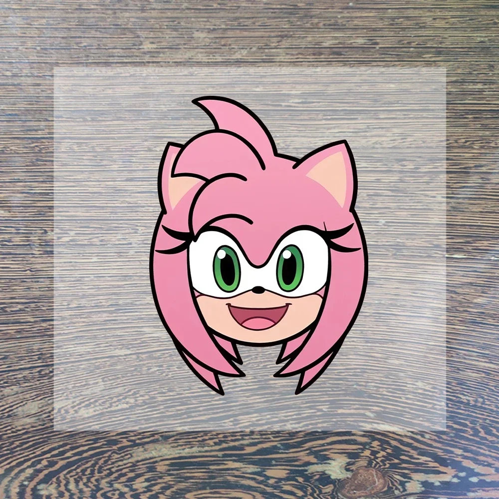 Sonic Cartoon Iron-On Patches – DIY Heat Transfer Anime Stickers for Clothing & Custom T-Shirts