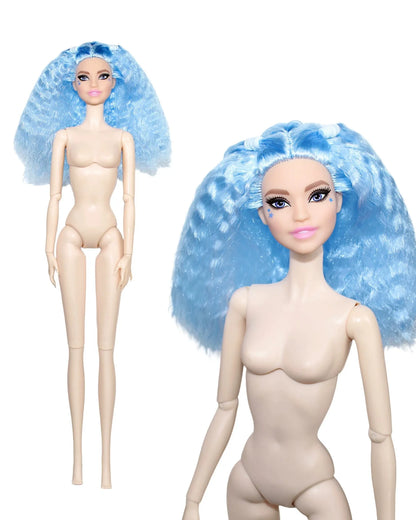 32cm Supermodel BJD Doll — Nude Fashion Princess with 12 Movable Joints, 1/6 Dress-Up Toy Limited Edition Gift