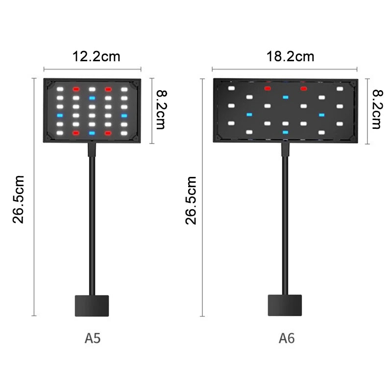 USB Aquarium LED Light – Full Spectrum Dimmable Fish Tank Lamp for Aquatic Plant Growth, Adjustable Brightness & 360° Rotatable