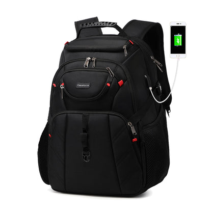 17-Inch Travel Laptop Backpack with USB - Waterproof Durable Business and University Backpack for Men and Women