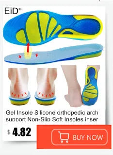 EiD Magnetic Therapy Foot Insoles – Soft Acupressure Sports Cushion for Men & Women
