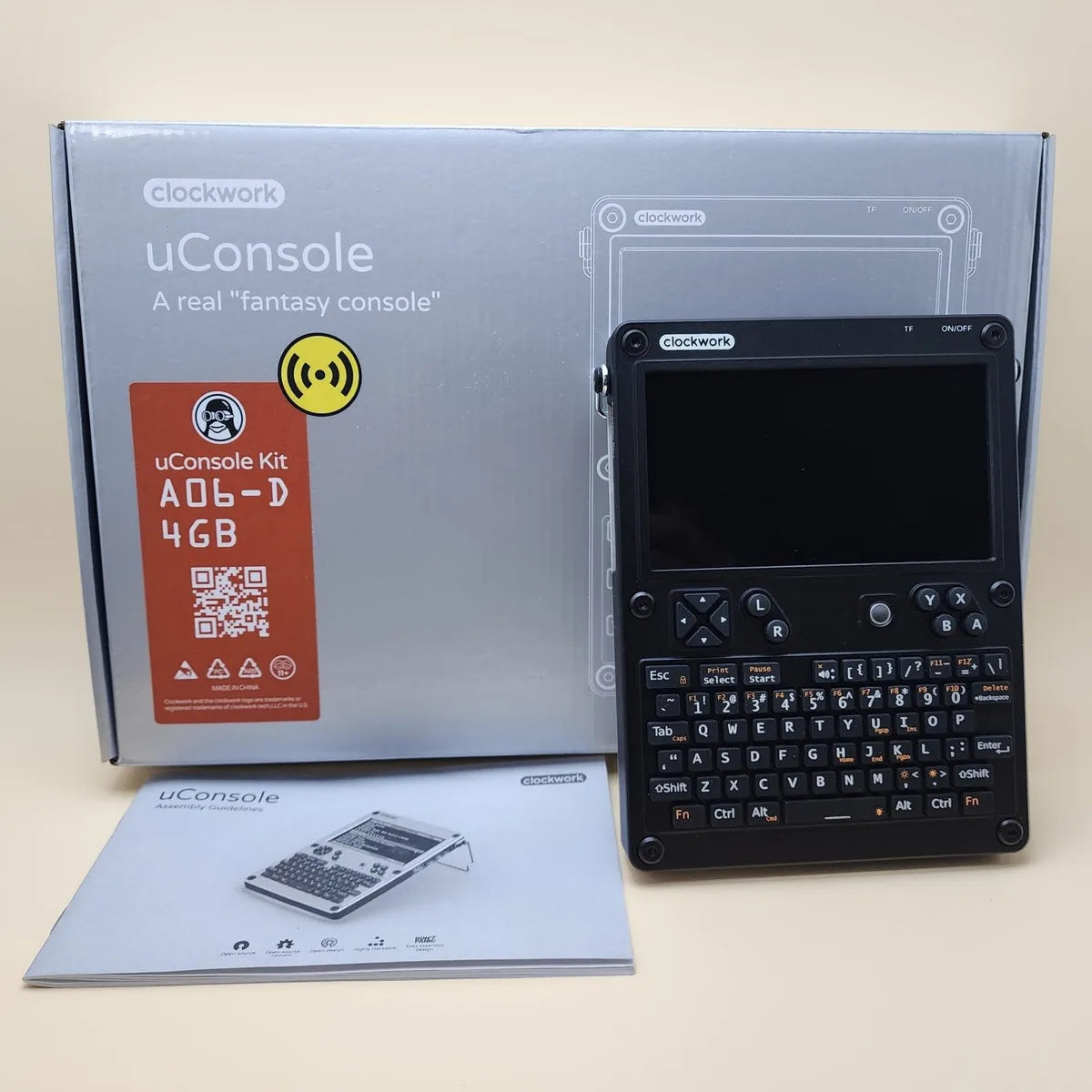 Clockwork uConsole Kit - V3.14 Motherboard with Optional Raspberry Pi CM4 Lite for Programming