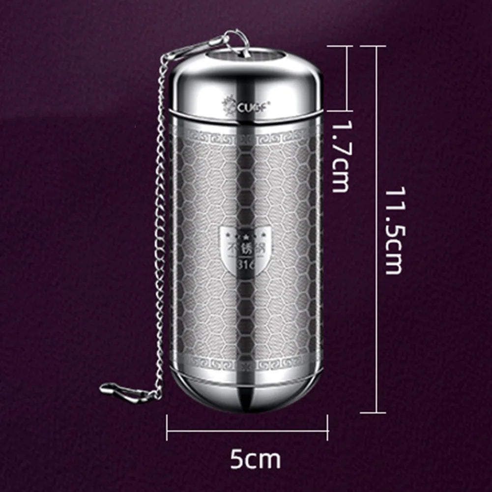 Stainless Steel Tea Infuser & Spice Strainer - Locking Mesh Ball Filter for Tea & Seasoning