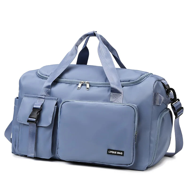 Women’s Sports Gym Bag – Dry & Wet Compartments Shoulder Crossbody Travel Duffel for Swimming, Fitness & Outdoor Use