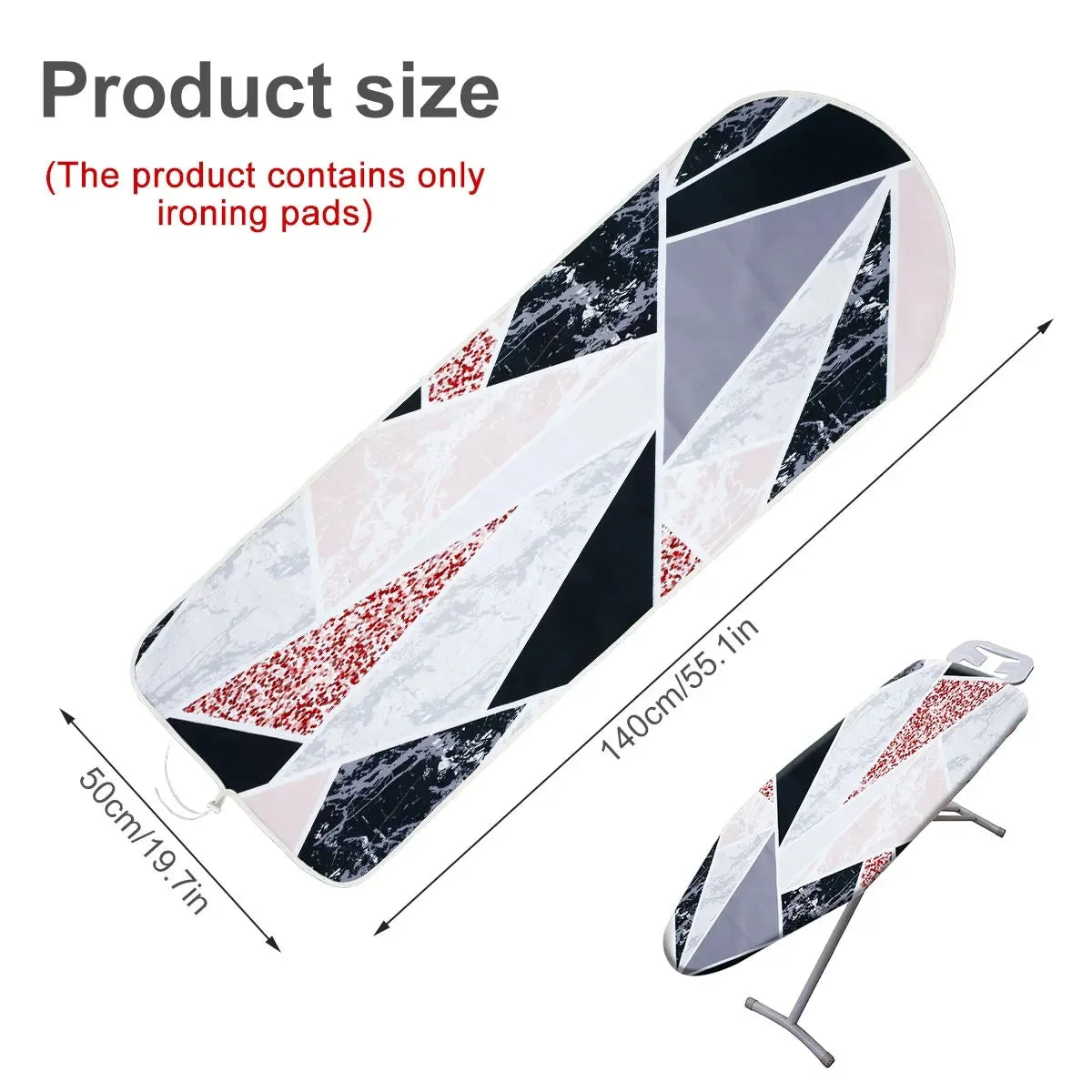 Heat Resistant Ironing Board Cover Replacement – Thick Padded Heavy Duty Easy Fit Protector