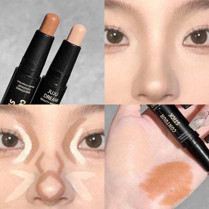 Double-Ended Dual-Purpose High-Light Trimming Stick – 3D Contour, Nose Shadow, Facial Shaping, Brightening & Trimming