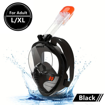 Full Face Scuba Diving Mask - Anti-Fog Waterproof Snorkeling Mask for Adults & Kids