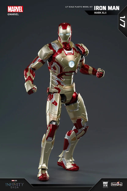 1:7 Original FondJoy Iron Man Action Figures – MK42, MK43, MK5, MK6, MK7 DIY Model, Tony Stark Legend Collection Toy for Kids Gift