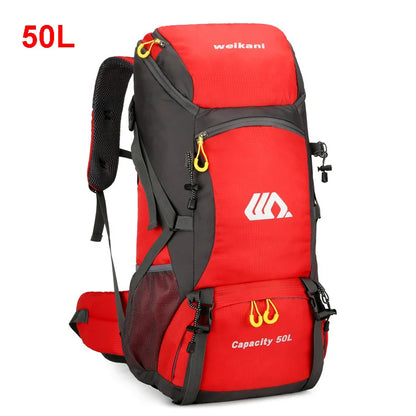 50L Travel Backpack for Men — Large Waterproof Hiking, Camping & Mountaineering Rucksack, Outdoor Sports Luggage Bag