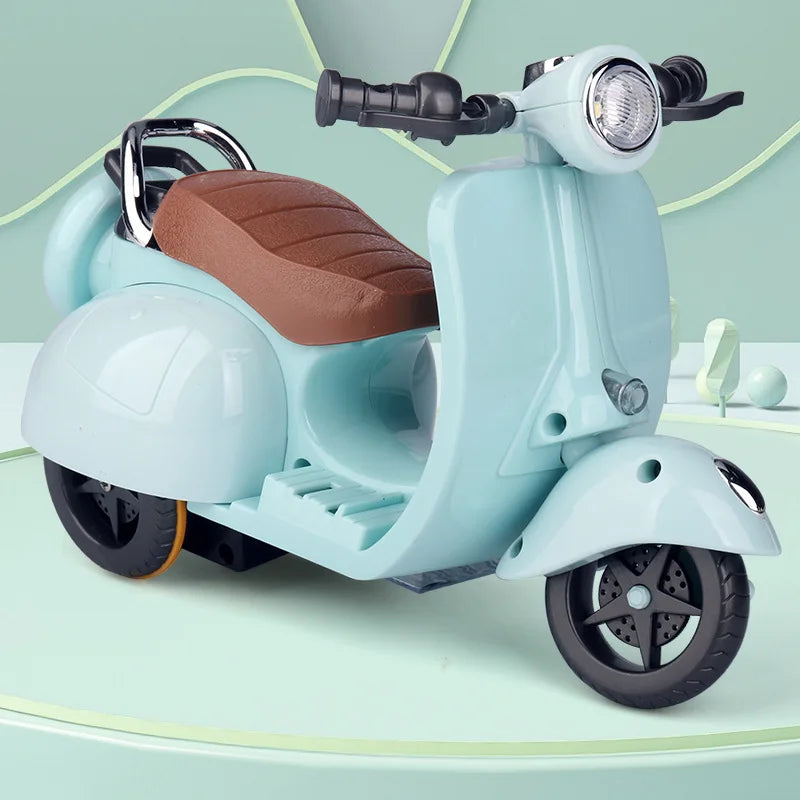 Labubu Mini Electric Motorcycle Doll – Cute Toy with Lights, Music & Accessories for Kids