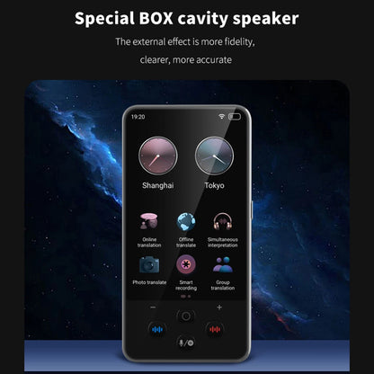 S85 Pro Language Translator Device – 138 Languages, 4-Inch Screen, Offline Voice & Video Translation, 8GB Storage, 2000mAh Battery