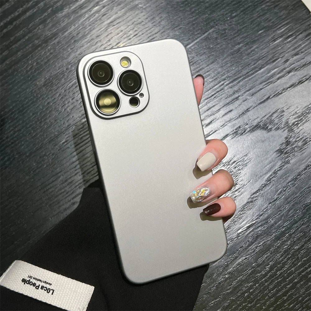 Matte Armor iPhone Case - Rugged Slim Plastic Cover with Camera Protection for iPhone 11–18, Air, Plus & Pro Max Models