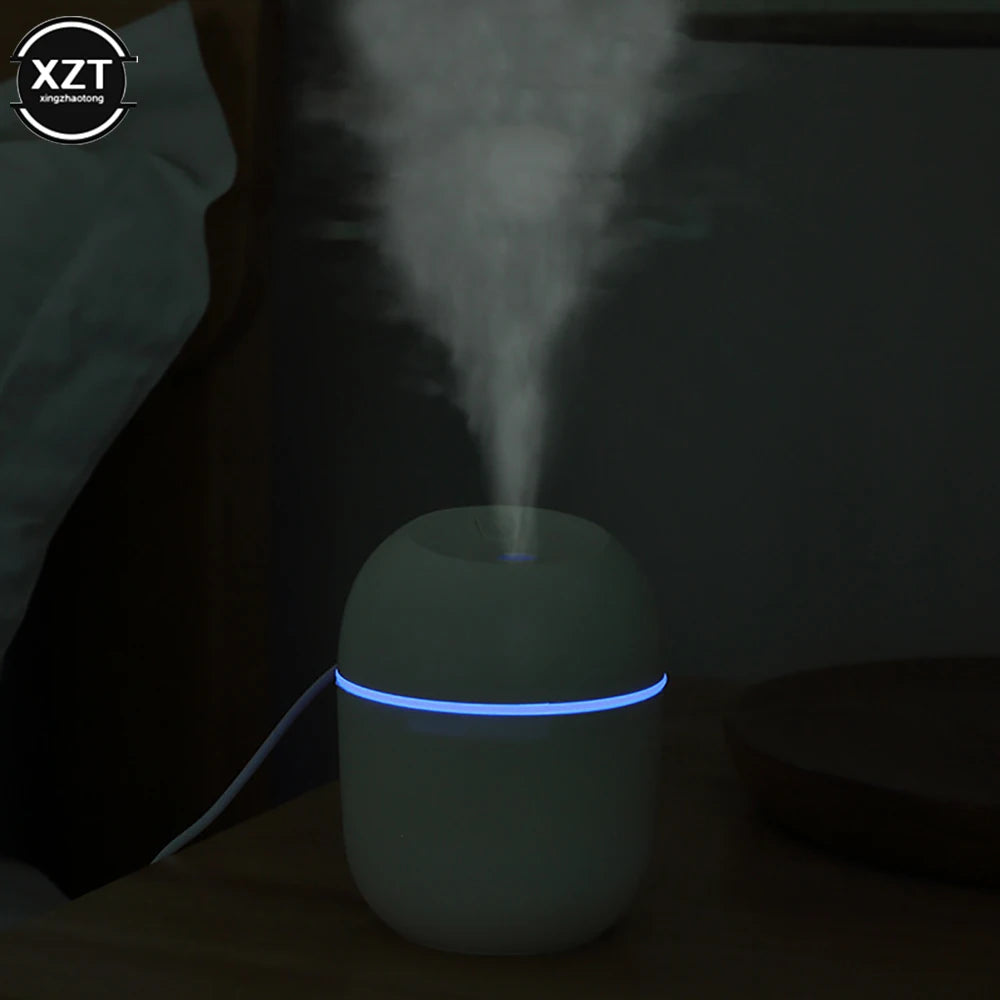 220ML Mini Aroma Oil Diffuser - USB Essential Oil Atomizer, Electric Air Humidifier with LED Night Lamp for Home, Car, Office
