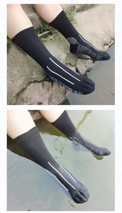 Waterproof Hiking Socks – Breathable Outdoor Winter Socks for Wading, Camping, Skiing, and Snow Riding