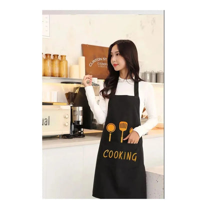 Waterproof Kitchen Cooking Apron - Oil-Resistant Adult Apron for Men and Women, Ideal for Cooking, Baking & Household Tasks