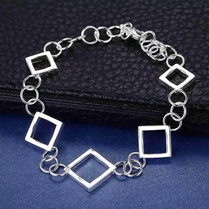 925 Sterling Silver Bead Bracelet – High-Quality Romantic Chain for Women, Fashion Jewelry Gift for Engagement, Party & Wedding