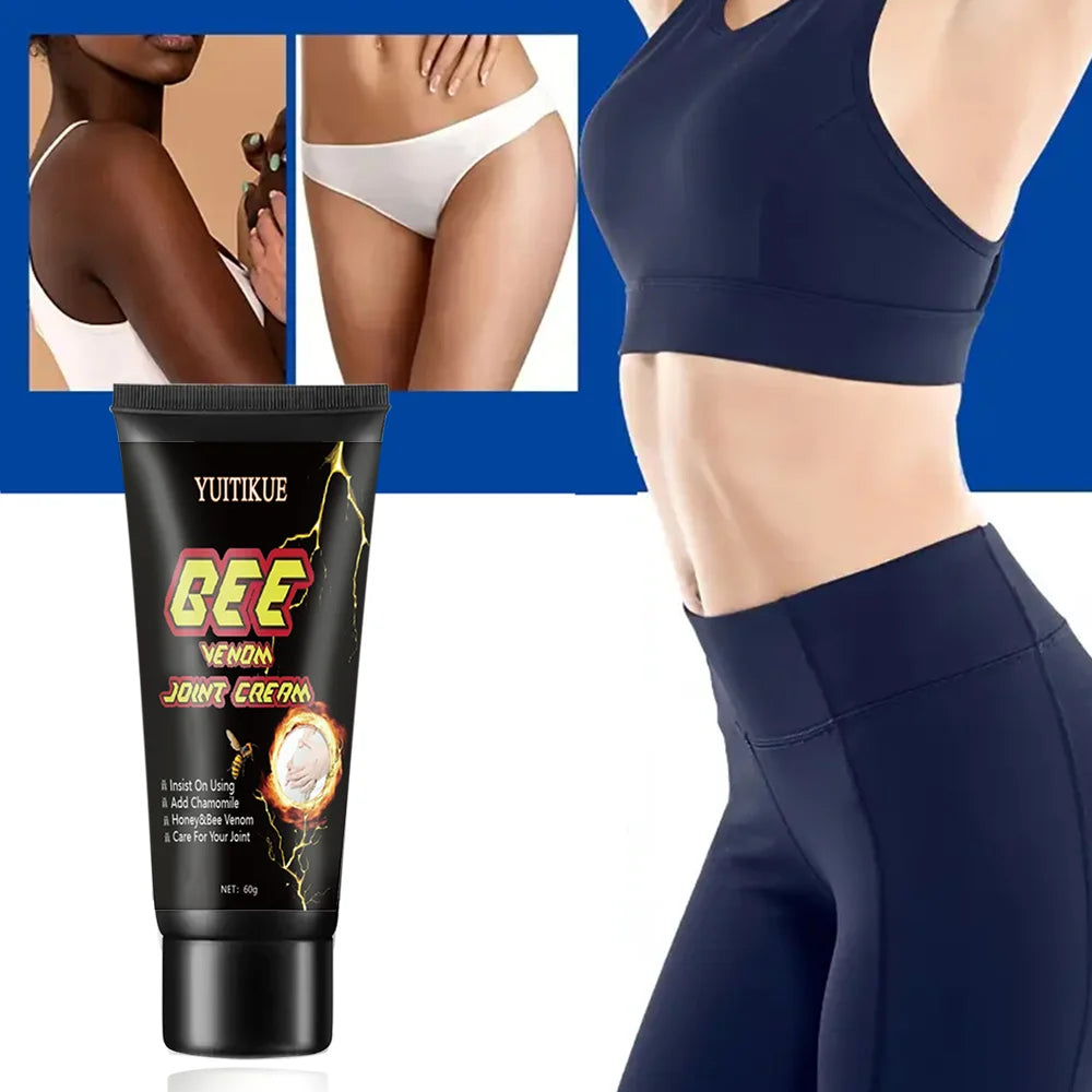 Bee Venom Joint Massage Cream – 60g Warming Moisturizing Balm for Knees, Elbows & Shoulders, Non-Sticky Formula