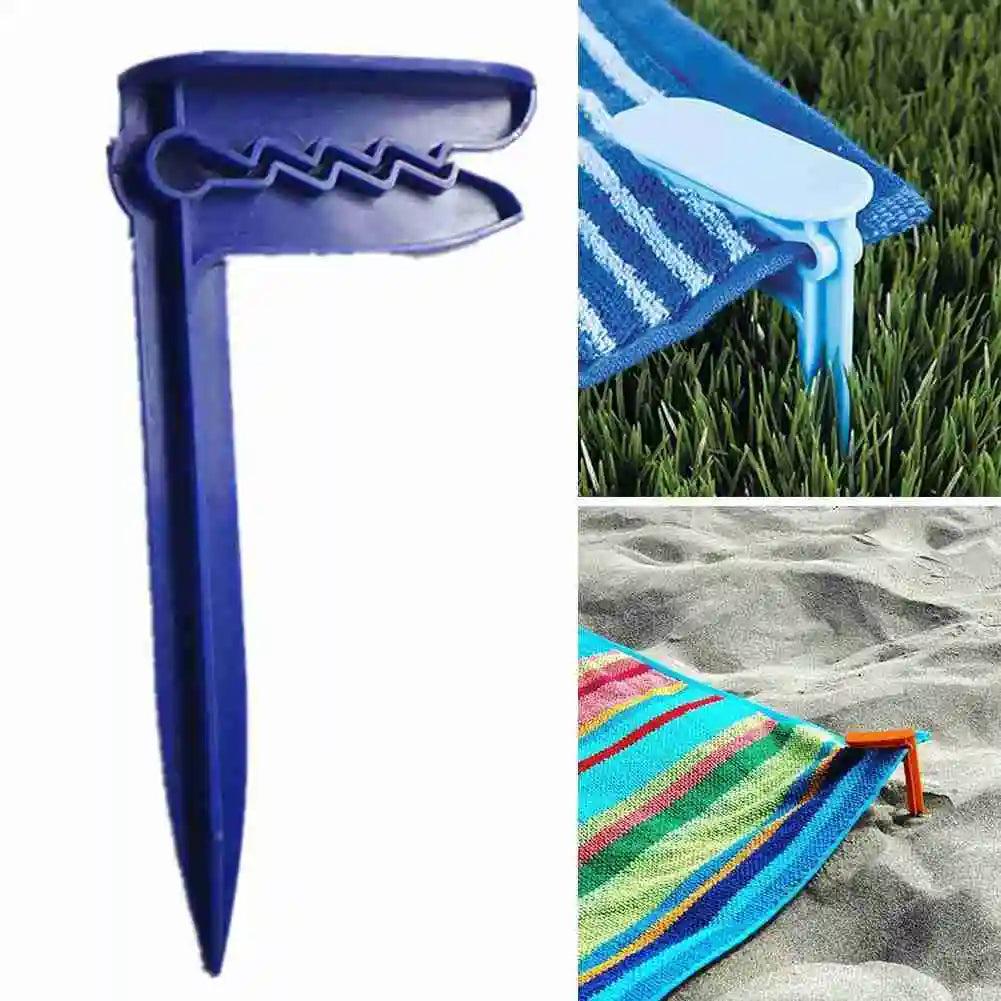 10PCS Beach Towel Clips – Outdoor Camping Mat Clips & Sheet Holders for Towel and Clothes Clamps