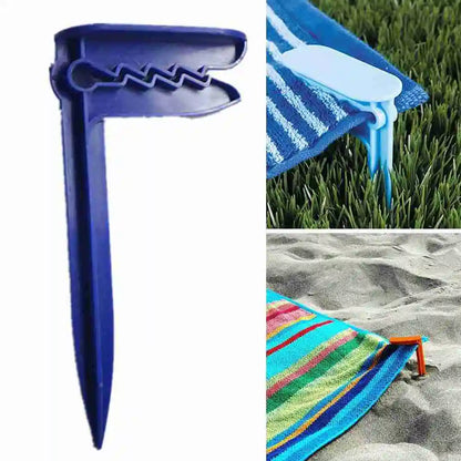 10PCS Beach Towel Clips – Outdoor Camping Mat Clips & Sheet Holders for Towel and Clothes Clamps