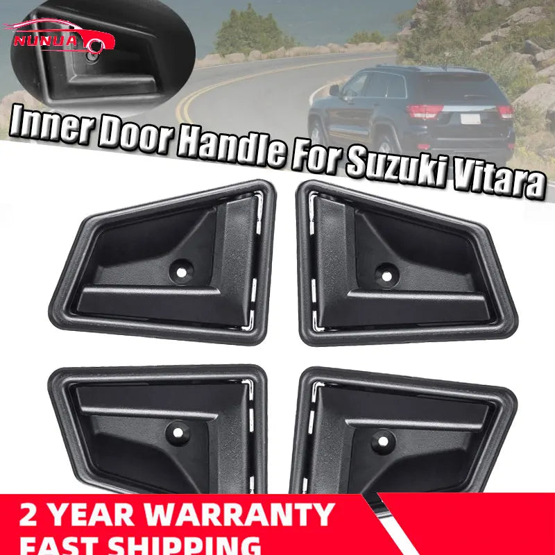 Interior Door Handle Set Front & Rear Left/Right – For Suzuki Vitara 1988–1999 & Sidekick GEO Tracker 1991–1998 (1.6L/2.0L) Replacement Handles