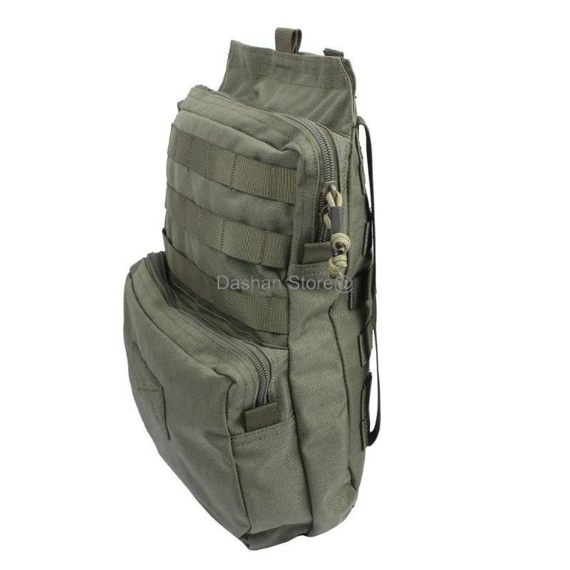 Tactical 3L Hydration Backpack - Nylon MOLLE Water Bladder Pack for Airsoft, Hunting, EDC, and JPC/SPC Tactical Vests