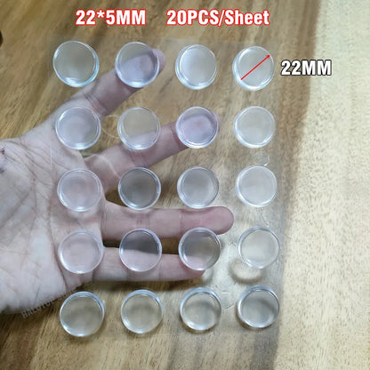 Self-Adhesive Silicone Buffer Pads - Door Stoppers, Cabinet Bumpers, and Wall Protectors for Furniture and Refrigerators