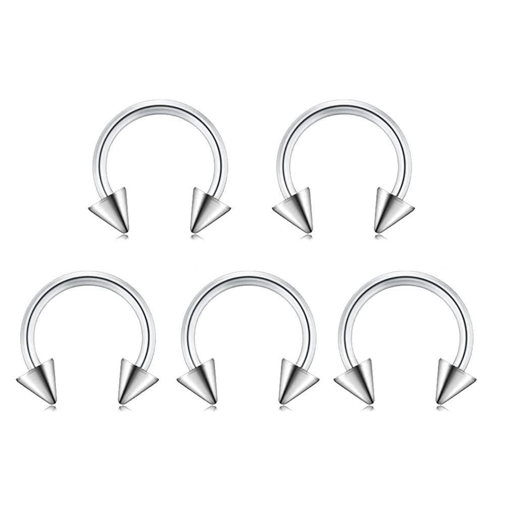 Stainless Steel Body Piercing Kit – Belly Button & Septum Piercing Set, Professional Piercing Tools for Personal and Salon Use