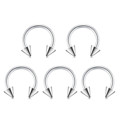 Stainless Steel Body Piercing Kit – Belly Button & Septum Piercing Set, Professional Piercing Tools for Personal and Salon Use