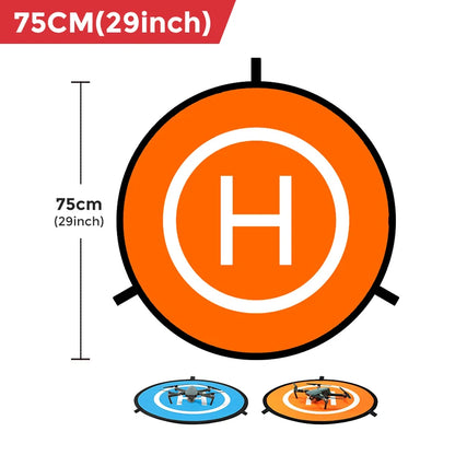 Universal Foldable Drone Landing Pad - 55cm/75cm RC Quadcopter Mat, Durable Parking Apron for Drone Accessories