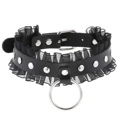 Harajuku Cosplay Rivet Star Punk Rock Gothic Collar — Sexy PU Leather Heart Cross Spike Choker Jewelry for Women