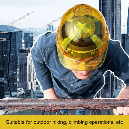 Construction Safety Helmet - Vented Protective Hard Hat for Climbing, Outdoor & Workplace Use