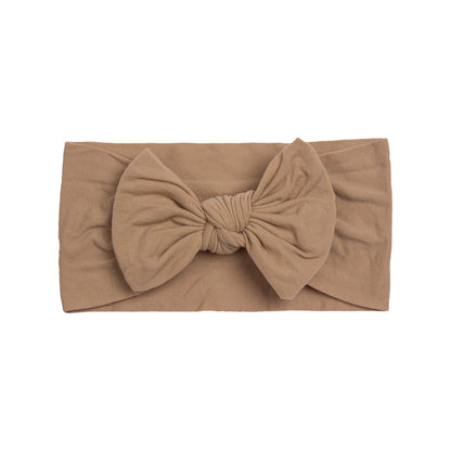 Baby Girls Rabbit Ear Bow Headband – Soft Knot Hairband for Newborns, Infants & Toddlers Photo Props