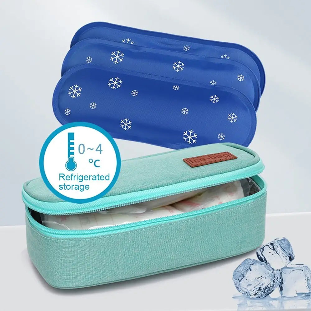 Candy Color Insulin Cooling Bag - Gel-Free Drug Freezer, Thermal Insulated Pill Protector for Diabetes, Portable Medical Cooler