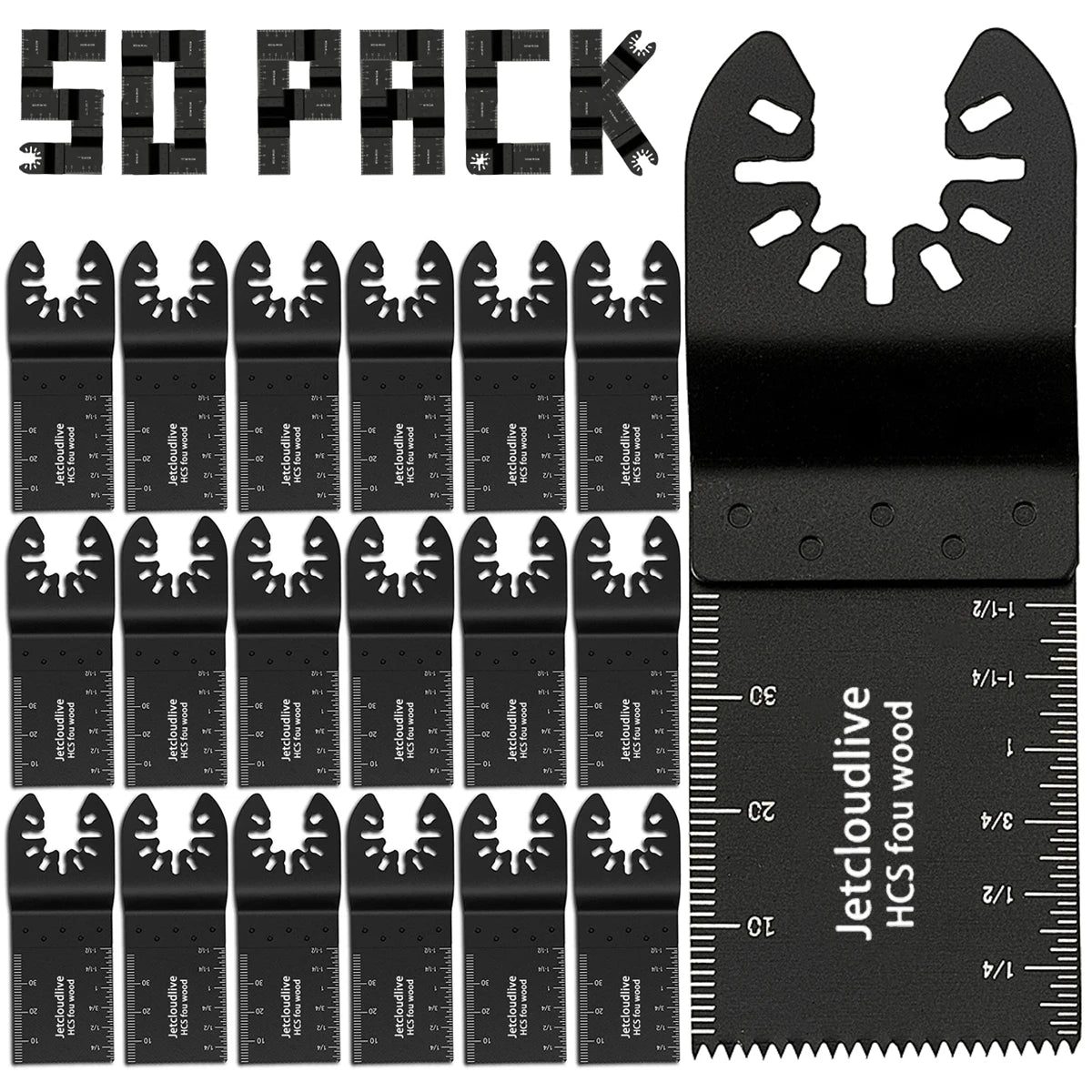 Oscillating Multi-Tool Saw Blades Set (10/60/100Pcs) – Fast Cutting Renovator Blades for Wood, Metal & Plastic Multi-Function Cutter Kit