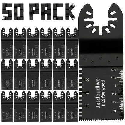 Oscillating Multi-Tool Saw Blades Set (10/60/100Pcs) – Fast Cutting Renovator Blades for Wood, Metal & Plastic Multi-Function Cutter Kit