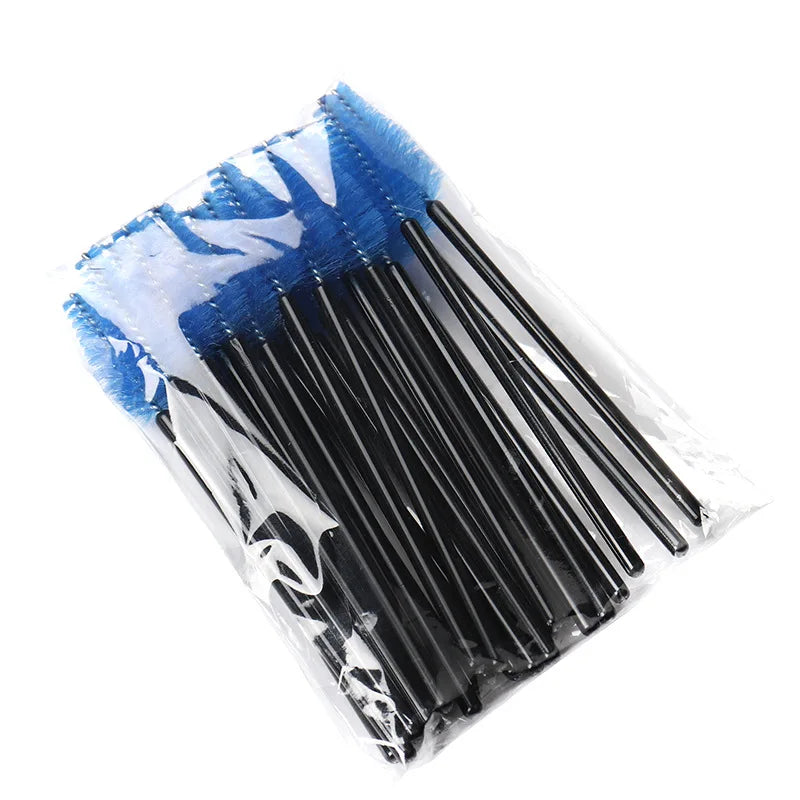 25pcs Eyelash Extension Brush Set - Mascara Wands, Micro Applicators & Spoolie Makeup Tools