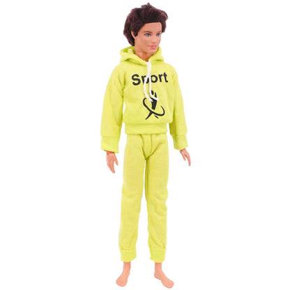 30cm Ken Doll Clothes – Pop Suit Top & Pants Outfit for Boys, Holiday Gift Doll Accessories