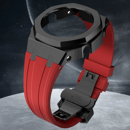 Gen4 Mod Kit for Casioak GA2100/2110 – Metal Bezel, Rubber Watch Case & Stainless Steel Strap