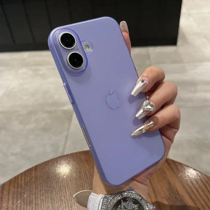 Ultra-Thin PP iPhone Case - Slim Matte Clear Shockproof Cover for iPhone 11–18, Plus & Pro Max Models